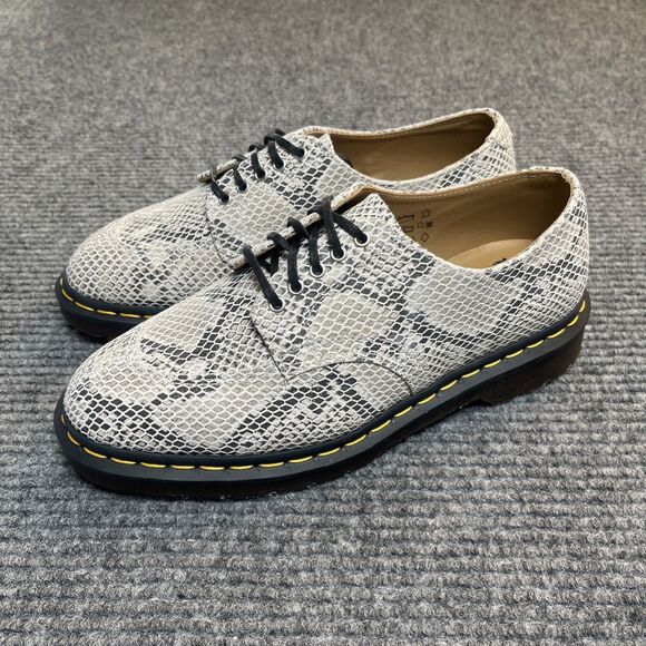 Dr. Martens 2046 Women’s Size 8/Men’s 7 Python Print Suede Snake Skin Oxford NEW - Picture 9 of 12